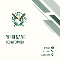 Baseball Team Varsity Business Card Design