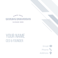 Classic Business Wordmark Business Card Design