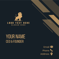 Premium Business Lion Business Card Design