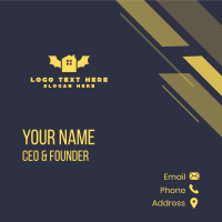 Yellow Bat House Business Card Design