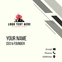 Fire Mountain Adventure  Business Card Design