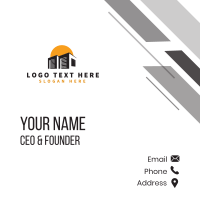 Logistics Storage Warehouse Business Card Design