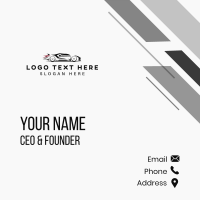 Supercar Vehicle Race Business Card Design