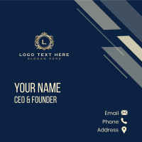 Elegant Deluxe Luxury Business Card Design