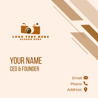 Vintage Analog Camera Business Card Design