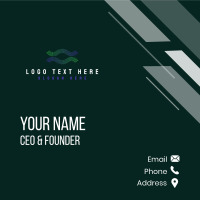 Creative Wave Tech  Business Card Design