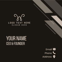 Classic Letter W  Business Card Design