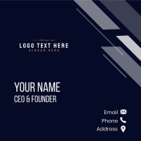 Professional Simple Wordmark Business Card Design