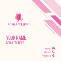 Feminine Butterfly Insect Business Card Design