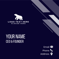 Polar Bear Animal Business Card Design