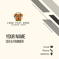 Sunglasses Pet Dog Business Card Design