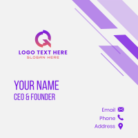 Digital Software App Business Card Design