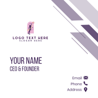 Woman Sports Volleyball Business Card Design