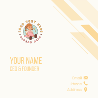 Cute Doll Toy Business Card Design