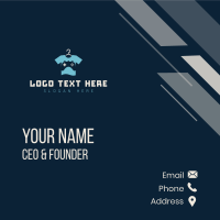 Gamer Apparel Controller T-shirt Business Card Design