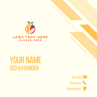 Tropical Fresh Fruit Business Card Design