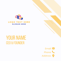 Fun Building Blocks Business Card Design