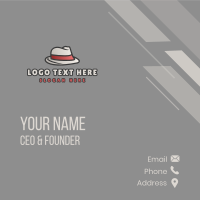 Formal Fashion Fedora Hat Business Card Design