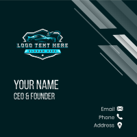 Automobile Sedan Detailing Business Card Design