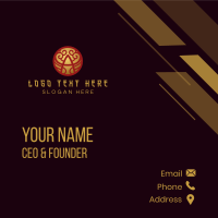 Luxury Oriental Letter A  Business Card Design