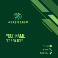 Digital Tech Artificial Intelligence  Business Card Design