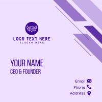 Modern Purple Owl Business Card Design