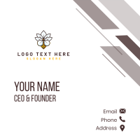 Floral Nature Beehive Business Card Design