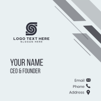 Highway Logistics Cargo Mover  Business Card Design