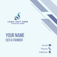 Abstract Finance Company Business Card Design