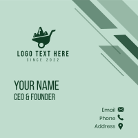 Construction Wheelbarrow  Business Card Design