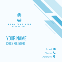 Water Supply Droplet Business Card Design