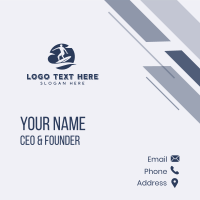 Surf Wave Surfer Business Card Design