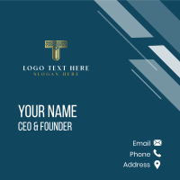 Elegant Boutique Letter T Business Card Design