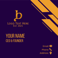 Gold Boutique Letter B Business Card | BrandCrowd Business Card Maker