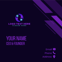 3d Digital Technology Business Card Design