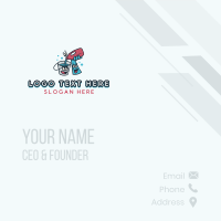 Cleaning Sanitation Detergent Business Card Design