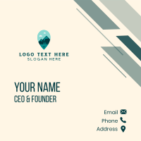 Mountain Travel Navigator Business Card Design