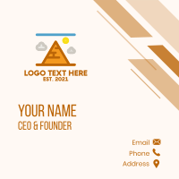 Egyptian Pyramid Structure  Business Card Design