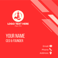 Red Rocket Launch Business Card Design