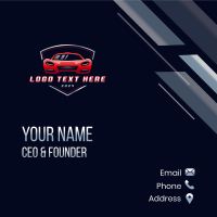 Automotive Garage Car Business Card Design