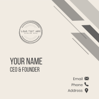 Generic Business Company Business Card Design