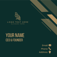 Gold Eagle Aviary Business Card Design