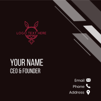 Seductive Bunny Headband Business Card Design