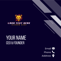 Fierce Lioness Gaming Business Card Design