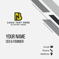 Generic Letter NB Business Card Design