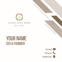 Mistletoe Letter  Business Card Design