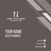 Generic Stylish Company Letter N Business Card Design