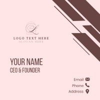 Elegant Feminine Letter Business Card | BrandCrowd Business Card Maker