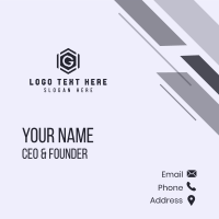 Creative Professional Letter G Business Card Design