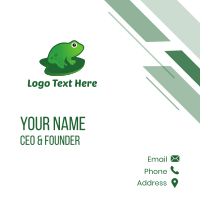 Pond Toad Business Card Design